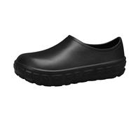 Mules pour homme - Grandes tailles - Imperméables - Antidérapantes - Demi-pantoufles souples - Pour l'extérieur et le travail - En caoutchouc tendance - Chaussures d'assurance de travail légères, Noir