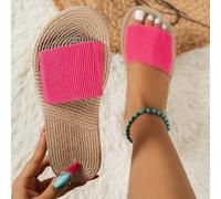 Mules roses dopamine simples et douces pour femmes, sandales plates légères et confortables, convenant pour la plage, les fêtes, les vacances, les plages d'Hawaii CN35,CN36,CN37,CN38,CN39,CN40,CN41,CN