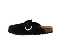 Mules - Tamaris - Noir - Cuir - Femme - Talon Plat 38