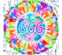 MULEVIP 666PCS Ballon d'eau, Bombe a Eau Ballon,Coloré Bombe a Eau Jardin et de Plage Fête de La Piscine D'été,Ballons d'eau Color, Bombe à Eau ballon Colorés pour Enfant et Adulte - Multicolores