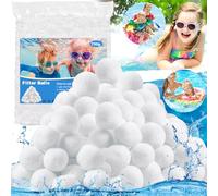 MULEVIP Balle Filtrante Piscine 700g Balles Filtrantes,Équivalent à 25 kg de Filtre à Sable,Réutilisables de Balle Filtrante Piscine Convient à Divers Systèmes de Filtration de Piscine