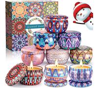 MULEVIP Bougie Parfumée Ensemble Cadeau 9 Pièces, 2.5oz Cire de Soja,Bougie Parfumées,Bougies Cire de Soja Naturelle pour L'aromathérapie Mariage Bath Yoga Cadeau de Fête des Mères Fête Décor