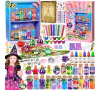 MULEVIP Kit Potion Magique Enfant avec 24 Bouteilles, Cristaux d'Énergie, Papillons - Cadeaux Créatifs Bricolage pour Filles de 6 à 12 Ans