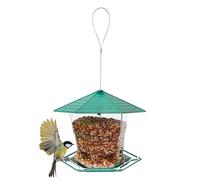 Mulière à oiseaux - Alimentation à oiseaux résistante aux intempéries | Construction robuste en fer pour pois chiches, Station d'alimentation de grande capacité pour les cours de cour et le balcon