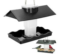 Mulière à oiseaux en plein air, mangeoire à oiseaux, mangeoire à oiseaux de chae de grande capacité, séduit une variété d'oiseaux, tels que queue jaune, moineau, magpie, hirondelle et pinsons de mel