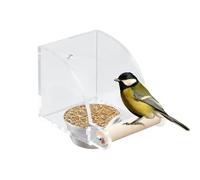 Mulière pour oiseaux d'intérieur - alimentation transparente pour fenêtre, station alimentaire moderne | Chargeur d'oiseaux gonflement pour, observation des oiseaux, alimentation de