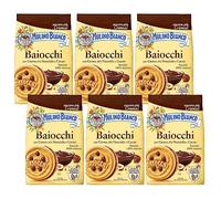 MULINO BIANCO Baiocchi - biscuits sablés à la crème de noisette et cacao 260g (Cacao, x6)