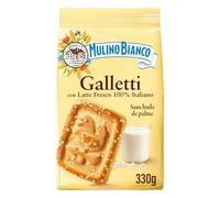 MULINO BIANCO - Biscuits Fondants au Lait Frais, Goût Doux et Texture Onctueuse (Paquet 350g) - lot de 3 - Vendu par Lot