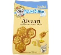 Mulino Bianco Biscuits Frollini ruches au beurre salé et miel, biscuits pour petit-déjeuner, sans huile de palme, 300 g