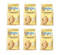 Mulino Bianco Canestrini Lot de 6 biscuits enrobés de sucre 200 g