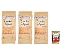 Wasa Original Lot de 3 crackers avec 100 % farine de seigle, tranches croustillantes avec farine de seigle entier, riches en fibres, 275 g + boîte italienne Gourmet Polpa di Pomodoro 400 g