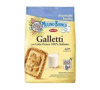 Mulino Bianco, Galletti - Biscuits au lait frais100% italien de qualité supérieure, nouvelle recette réalisée avec de la farine issue de l'agriculture durable - 1 paquet de 350 g