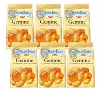 MULINO BIANCO Gemme - Biscuits sablés fourrés à l'abricot 200g (Gemme, x6)