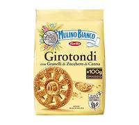 Mulino Bianco Girotondi - Sablés aux grains de sucre de canne ambrés, farine agriculture durable - 350 g