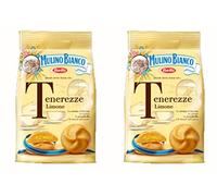 Mulino Bianco: Lot de 2 shortcake « Tenerezze » fourrés à la crème au citron - 200 g (Import Allemagne)