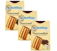 MULINO BIANCO Nascondini biscuits italiens fourrés au chocolat 330g (Nascondini, x3)