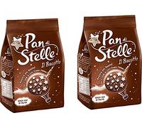 Mulino Bianco Pan di Stelle Biscuit au cacao, aux noisettes et à de nombreuses starlettes magiques de glaçage 350 g Lot de 2