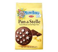 Mulino Bianco Pan di Stelle Lot de 4 paquets de 3 paquets de biscuits italiens authentiques au chocolat 200 g