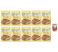 Mulino Bianco Pancake Mix, 10 x 280 g, avec lait italien frais, 8 pièces par paquet, + Italian Gourmet polpa 400 g