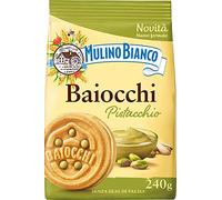 Mulino Bianco Pistacchio Kekse mit Pistazien Kekse mit Pistazien und Mürbeteig ideal zum Frühstück oder Snack ohne Palmöl 240 g