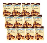 MULINO BIANCO Scacchieri - Biscuits italiens au chocolat et au caramel 300g x 12 parcelles (Scacchieri, x12)