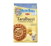 Mulino Bianco, Tarallucci, Biscuits sablés à la farine de blé issue de farines agricoles durables et d'œufs frais, sans graisses hydrogénées ni colorants - 1 paquet de 350g