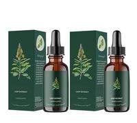 Mullein Goutte, Mullein Leaf Extract, Extrait de Molène, Gouttes Liquides De Feuille, Gouttes Liquides Pour Poumons, Végétarien 30 ml (2pcs)