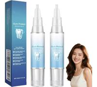 Mullend Gel de réparation des gencives, gel de réparation des gencives, gel de réparation des dents, stylo essence de blanchiment des dents, dentifrice blanchissant, soin buccal (2 pièces)