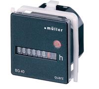 Muller BG4017 Opération Heures Comptoir Montage Panneau 45x45mm 7 À 12-48VDC