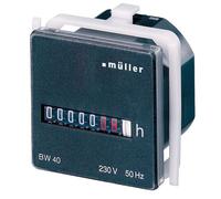 Muller BW4018 Opération Heures Comptoir Montage Panneau 45x45mm 7 Chiffre 230VAC