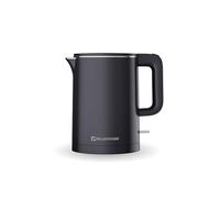 Muller Kitchen MK-6061 Bouilloire électrique, 1 L, 1000 W, double paroi, pied pivotant à 360 degrés, arrêt automatique avec protection contre le fonctionnement à sec, noir