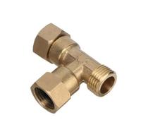 MULONGOR 1 pc 1/2 "mâle/Femelle Filetage Union té connecteur t-cok Laiton jonction Joint raccord raccord de Tuyau connecteur plomberie raccords de tuyauterie(1/2 inch-01)