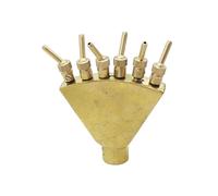 MULONGOR 1 Pc 1 Pouce Laiton réglable Phoenix Queue Diffusion Fontaine buse avec Sperately Valve Jardin Paysage ornemental arroseur