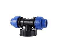 MULONGOR 1 pc 20/25/32mm en Plastique PE Tube connecteur en T séparateur d'eau IBC réservoir d'eau réduisant Le Tuyau en T Joint en Forme de T Adaptateur d'irrigation de Jardin(A)