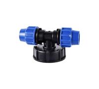 MULONGOR 1 pc 20/25/32mm en Plastique PE Tube connecteur en T séparateur d'eau IBC réservoir d'eau réduisant Le Tuyau en T Joint en Forme de T Adaptateur d'irrigation de Jardin(B)
