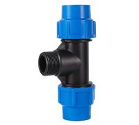 MULONGOR 1pc 1/2 "3/4" 1 "PVC PE Tube té connecteur séparateur d'eau DN20 DN25 DN32 réducteur Tuyau en T Joints en Forme de T(D)