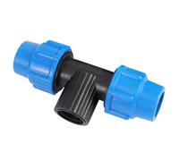 MULONGOR 1pc 1/2 "3/4" 1 "PVC PE Tube té connecteur séparateur d'eau DN20 DN25 DN32 réducteur Tuyau en T Joints en Forme de T(C)