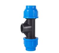 MULONGOR 1pc 1/2 "3/4" 1 "PVC PE Tube té connecteur séparateur d'eau DN20 DN25 DN32 réducteur Tuyau en T Joints en Forme de T(A)