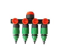 MULONGOR 1pc 1/2 "3/4" 1 "répartiteurs de Tuyau système d'irrigation connecteur de Tuyau d'eau 4 Voies connecteur Rapide 16mm connecteur de Robinet de Jardin