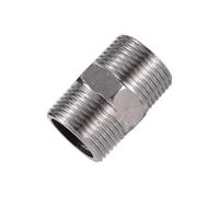 MULONGOR 1pc 1/2 "3/4" Filetage mâle connecteur Droit 304 Acier Inoxydable Robinet Adaptateur Irrigation système d'arrosage connecteur Conversion couplage(1/2 inch)