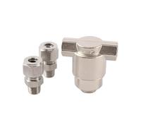 MULONGOR 1pc 1/4 "Filetage Haute Pression système de brumisation Filtre à Eau 3/8" Tuyau antidérapant Verrouillage Interface Pompe d'arrosage Filtre en métal(B)
