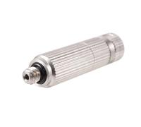 MULONGOR 1pc 3/16 "Filetage mâle Haute Pression Jardin brumisateur d'eau pulvérisateur nickelé Refroidissement humidifier Accessoires avec Filtre à l'intérieur(0.5mm)