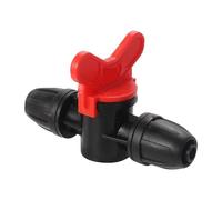 MULONGOR 1Pc 8mm Capillaire Serrure à Travers la vanne avec Interrupteur contrôle débit d'eau horticole Production agricole Micro pulvérisation connecteur