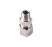 MULONGOR 1pc Acier Inoxydable 3/8 "Tuyau accès Rapide connecteur 1/8" Filetage Femelle 1/4" Filetage mâle système de brumisation de Jardin 9.52mm raccord de Tuyau(B)