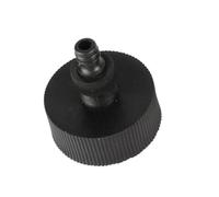 MULONGOR 1pc Adaptateur de réservoir IBC 60mm Filetage Grossier à 1/2 "3/4" 1 "connecteur de Tuyau d'arrosage raccords de réservoir d'eau durables avec Ruban d'étanchéité(Black-02)