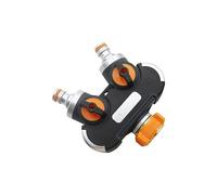 MULONGOR 1Pc Durable 2 Voies séparateurs d'eau vanne Jardin Irrigation connecteurs Outils agricoles vanne de contrôle de l'eau extérieure(A)