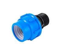 MULONGOR 1pc IBC réservoir d'eau Adaptateur de réduction 20/25/32mm en Plastique PE Tuyau connecteur Droit Serre Agriculture Irrigation raccord raccord(32mm)