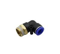 MULONGOR 1pc Jardin 1/4quot; 3/8 "1/2" 3/4 "Filetage mâle 16mm Interface de Tuyau coude à 90 degrés connecteur d'eau raccord de Tuyau d'air pneumatique(16mm-1/2 inch)
