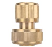 MULONGOR 1pc Laiton 3/4 "Tuyau connecteur Rapide arrêt d'eau Rapide Compling 19mm Tuyau Connexion Adaptateur Robinet Lavage de Voiture Pistolet à Eau raccords de tuyauterie(Yellow-01)