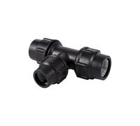 MULONGOR 1pc Plastique PE Tuyau d'eau Rapide té Conversion connecteur 20/25/32/40/50mm 3 Voies réducteur couplage Ferme Serre arrosage séparateur(32 x 25 x 32)